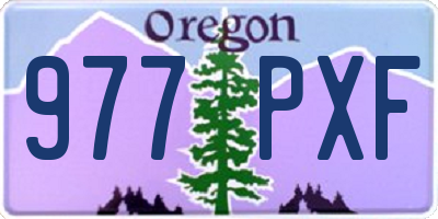 OR license plate 977PXF