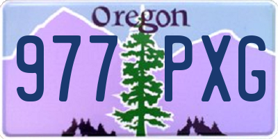 OR license plate 977PXG