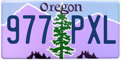 OR license plate 977PXL