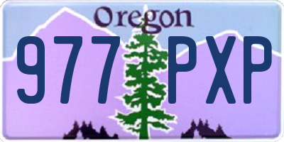 OR license plate 977PXP