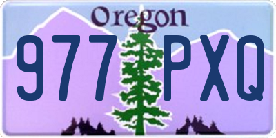 OR license plate 977PXQ