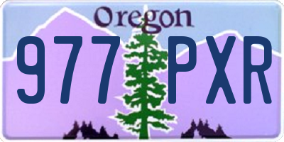 OR license plate 977PXR