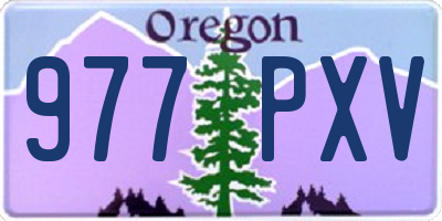 OR license plate 977PXV
