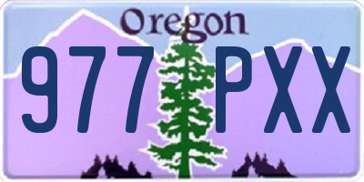 OR license plate 977PXX