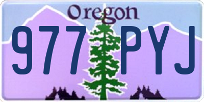 OR license plate 977PYJ