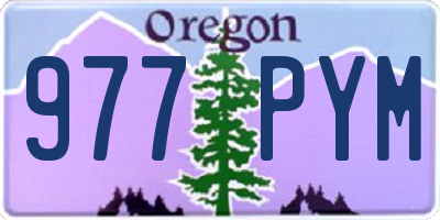 OR license plate 977PYM