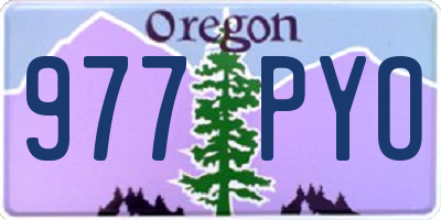 OR license plate 977PYO