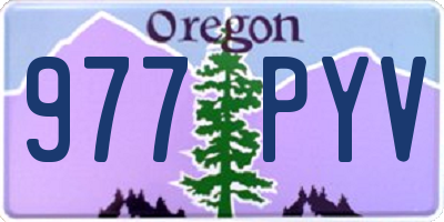 OR license plate 977PYV