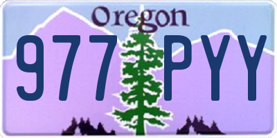 OR license plate 977PYY