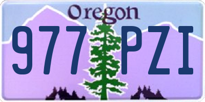OR license plate 977PZI