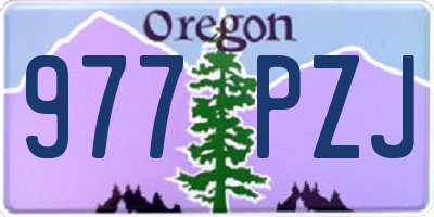 OR license plate 977PZJ