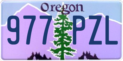 OR license plate 977PZL