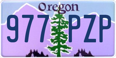 OR license plate 977PZP