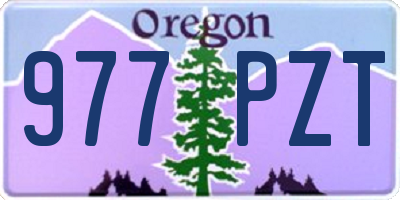 OR license plate 977PZT