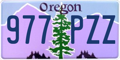 OR license plate 977PZZ