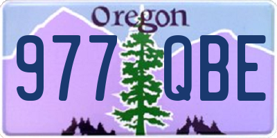 OR license plate 977QBE