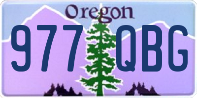 OR license plate 977QBG