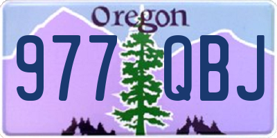 OR license plate 977QBJ
