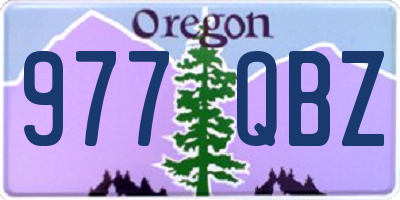 OR license plate 977QBZ