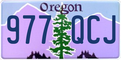 OR license plate 977QCJ
