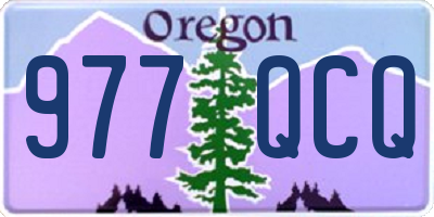 OR license plate 977QCQ