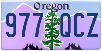 OR license plate 977QCZ
