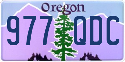 OR license plate 977QDC