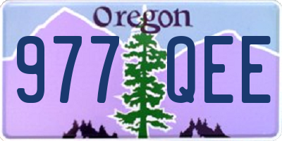 OR license plate 977QEE
