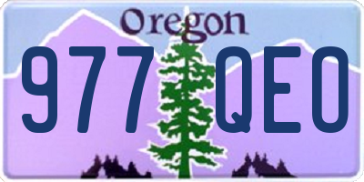 OR license plate 977QEO