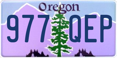 OR license plate 977QEP