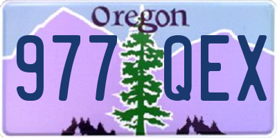 OR license plate 977QEX
