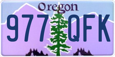 OR license plate 977QFK
