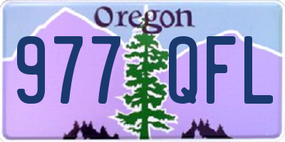 OR license plate 977QFL