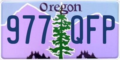 OR license plate 977QFP