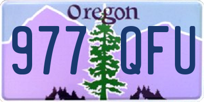 OR license plate 977QFU