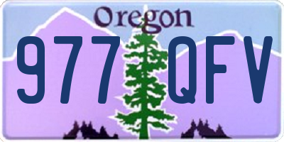 OR license plate 977QFV