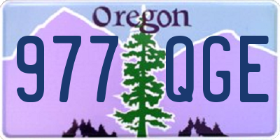 OR license plate 977QGE