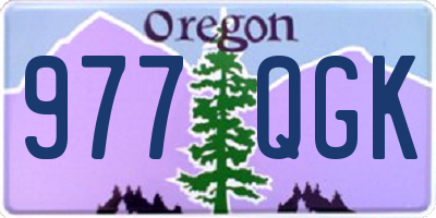 OR license plate 977QGK