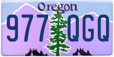 OR license plate 977QGQ