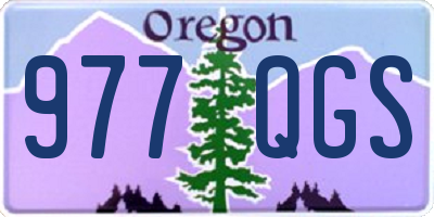 OR license plate 977QGS