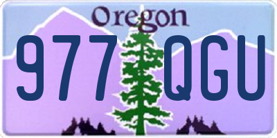 OR license plate 977QGU