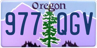 OR license plate 977QGV