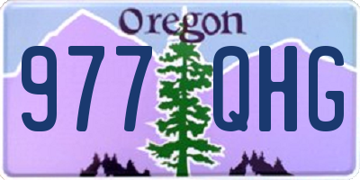 OR license plate 977QHG