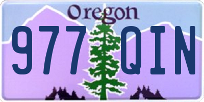 OR license plate 977QIN