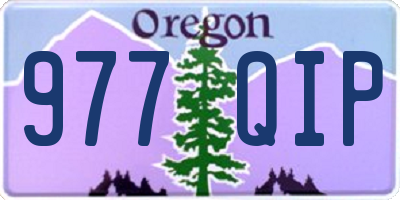 OR license plate 977QIP