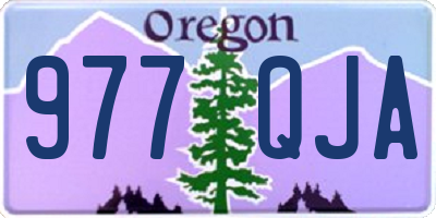 OR license plate 977QJA