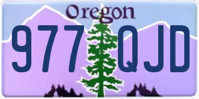 OR license plate 977QJD