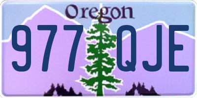 OR license plate 977QJE