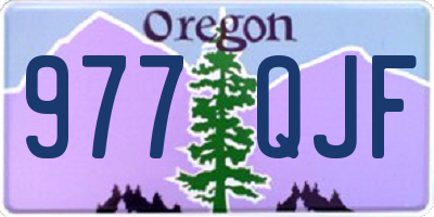 OR license plate 977QJF