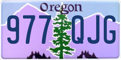 OR license plate 977QJG
